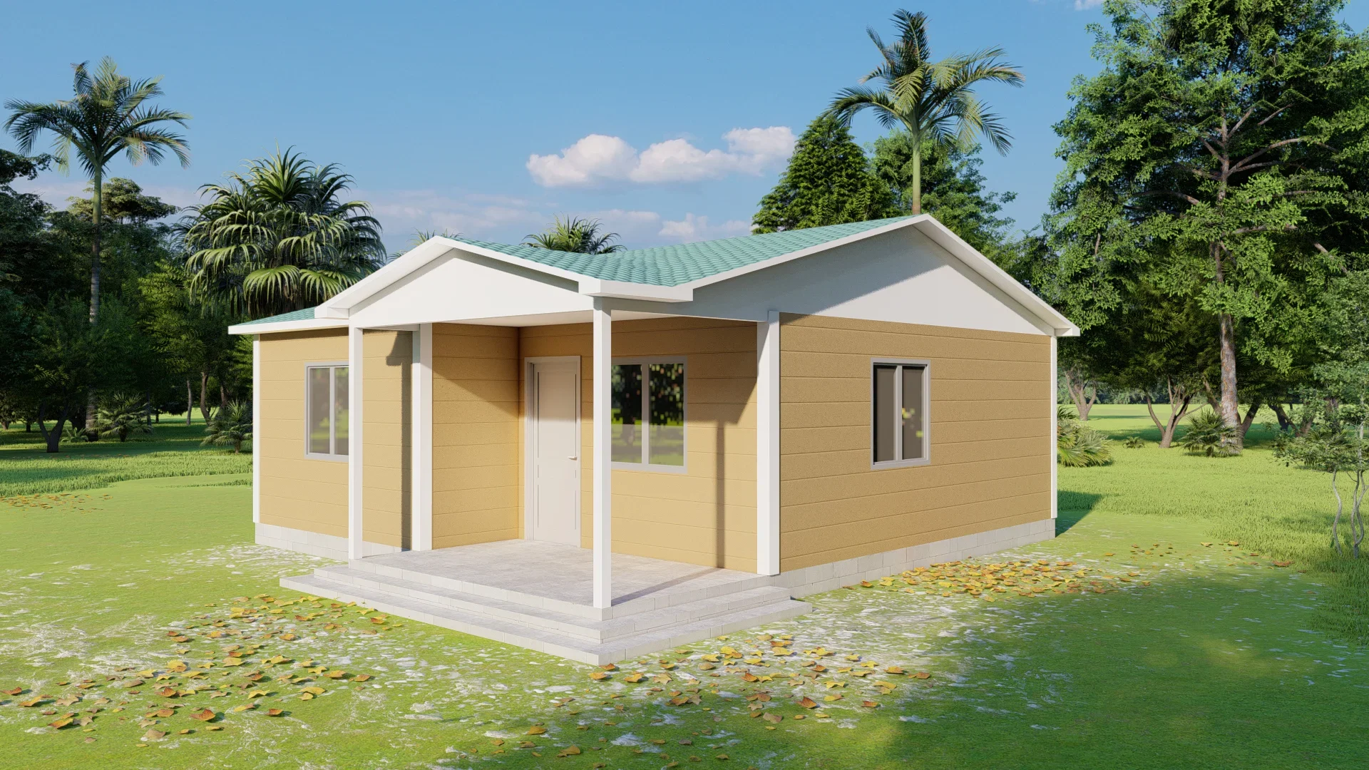 Modern prefabrik ev tasarımı